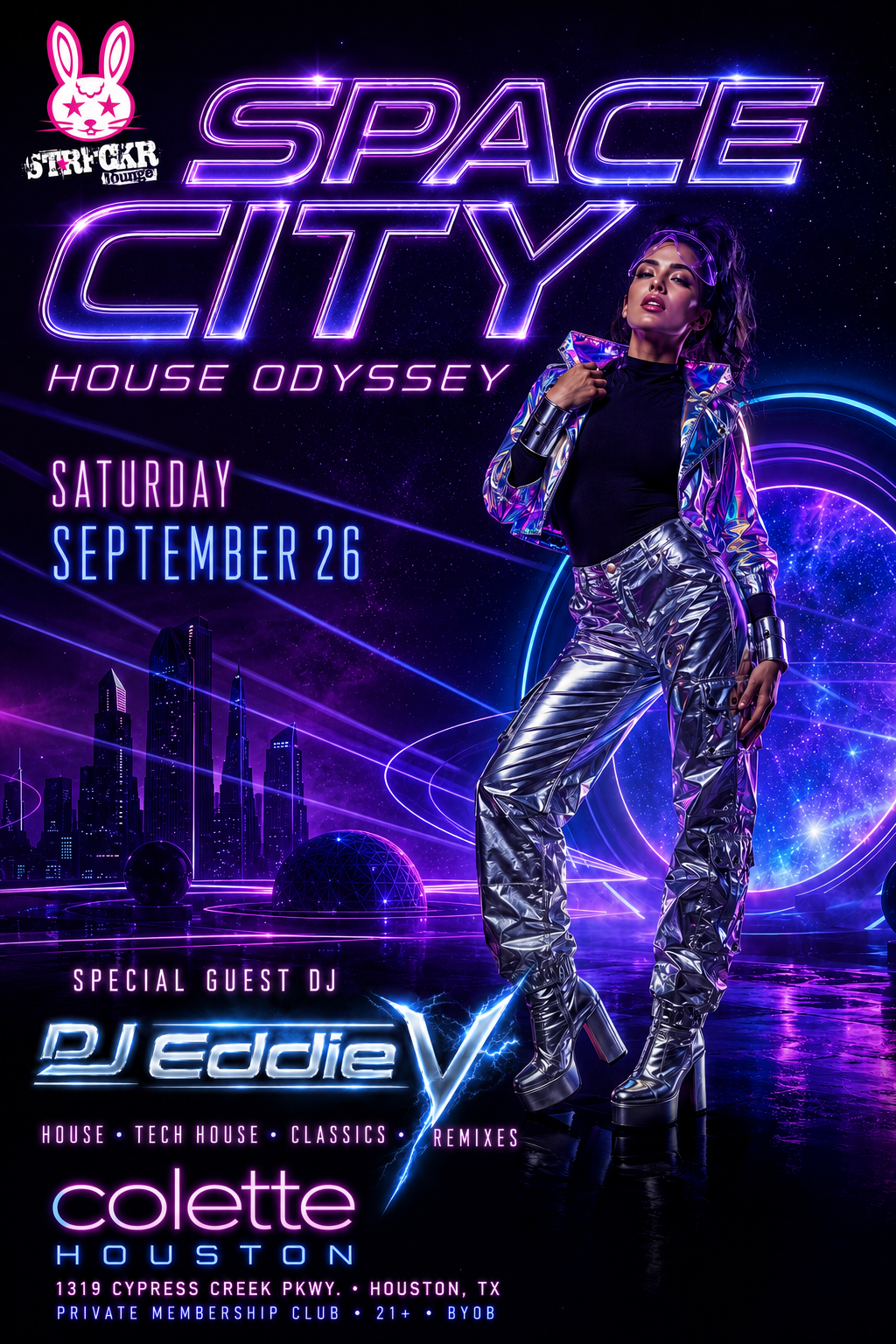 Space City House Odyssey event artwork